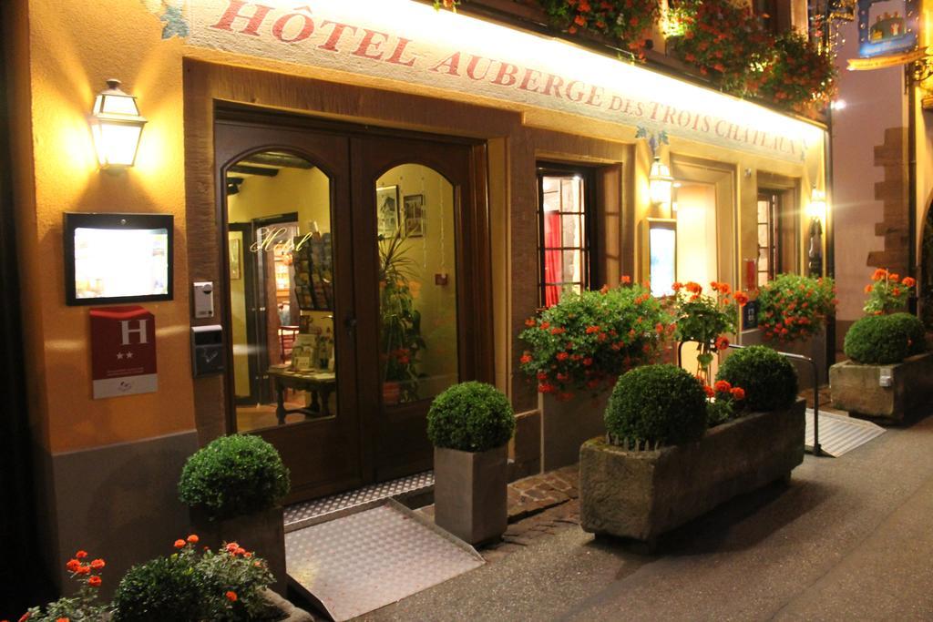 Auberge Des Trois Chateaux Eguisheim Exterior foto